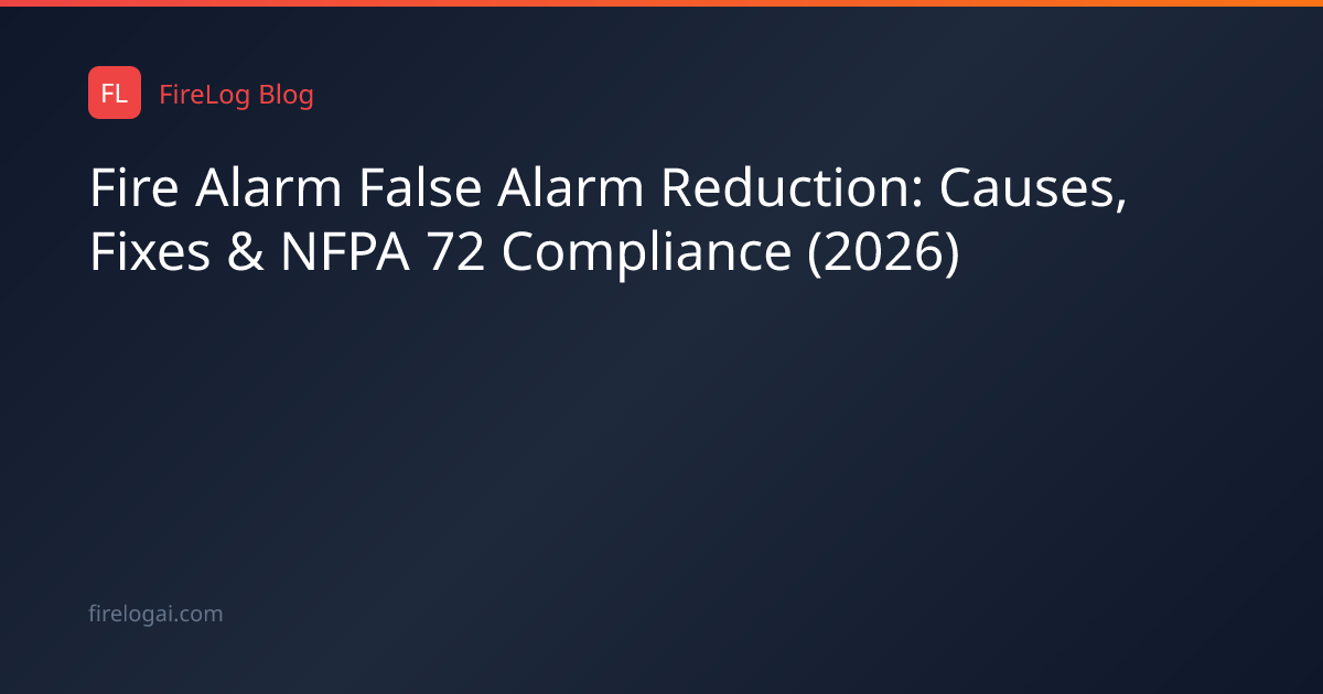 Fire Alarm False Alarm Reduction: Causes, Fixes & NFPA 72 Compliance ...