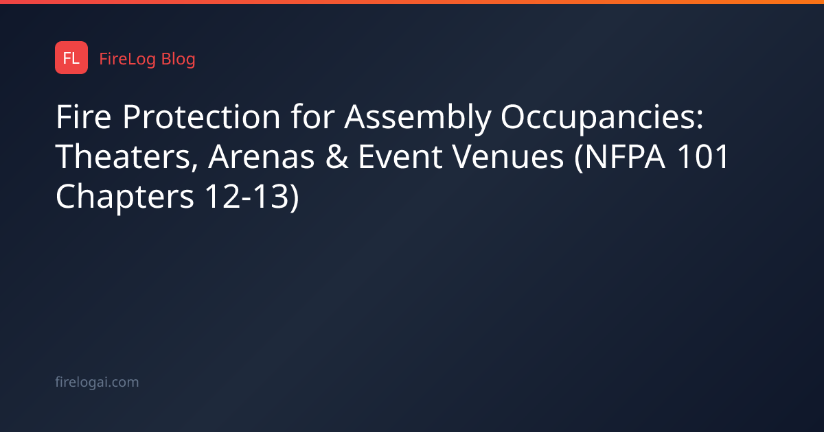 Fire Protection for Assembly Occupancies: Theaters, Arenas & Event ...