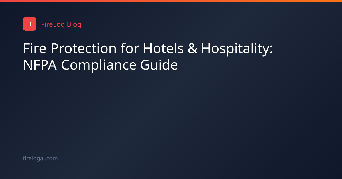 Fire Protection for Hotels & Hospitality: NFPA Compliance Guide | FireLog