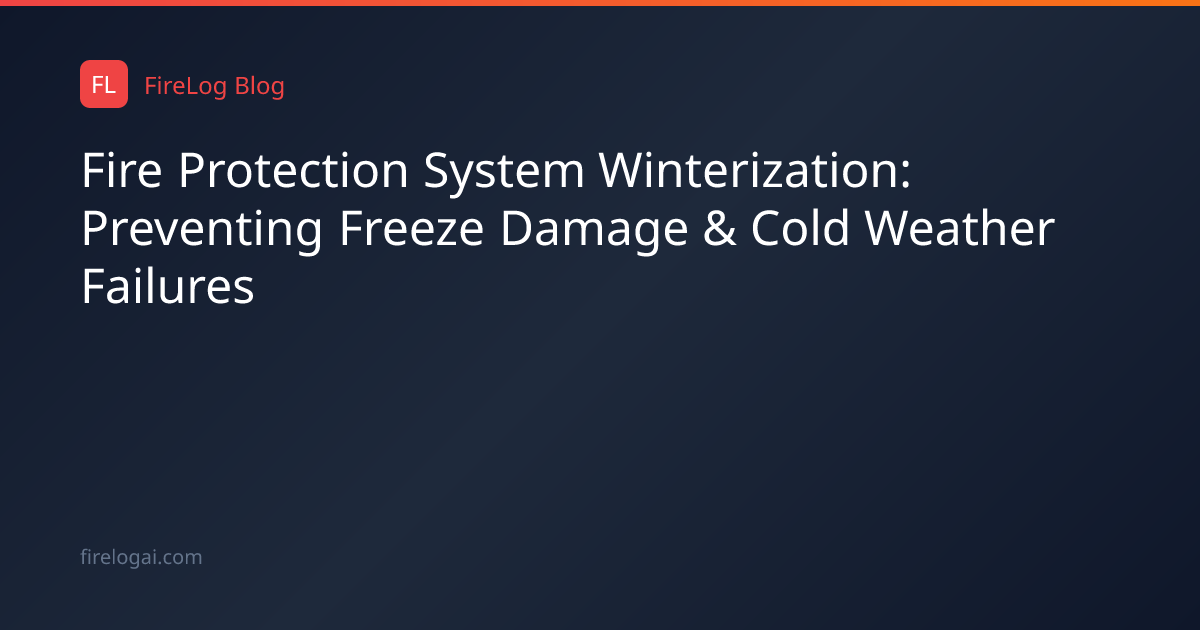 Fire Protection System Winterization: Preventing Freeze Damage & Cold ...