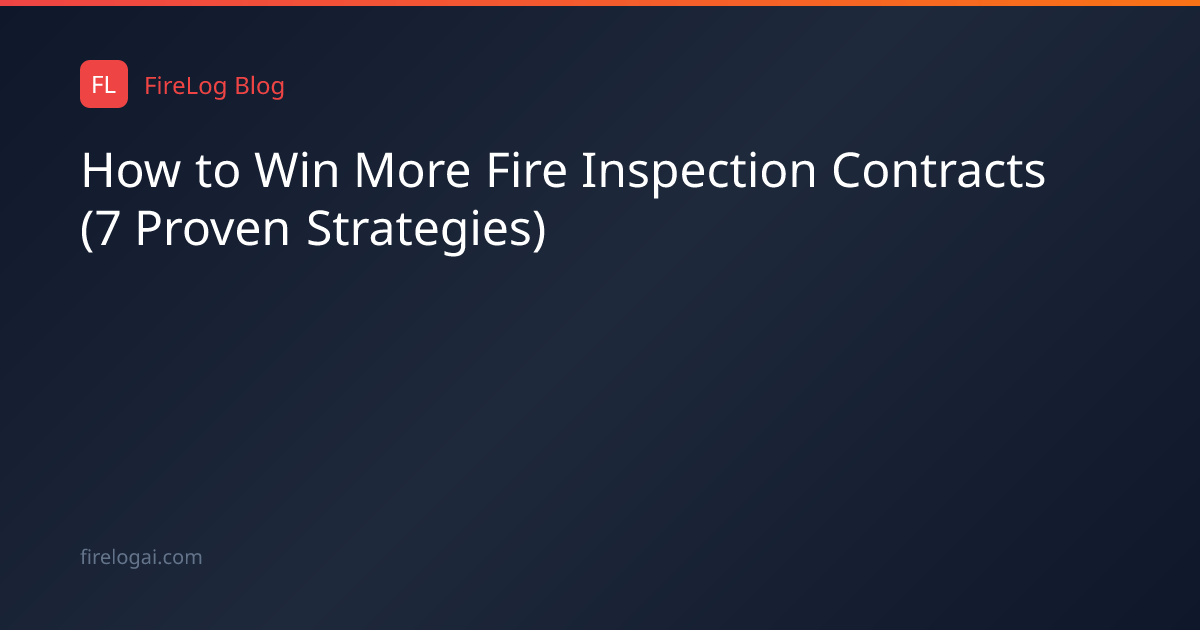 How to Win More Fire Inspection Contracts (7 Proven Strategies) | FireLog